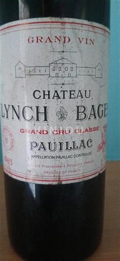 Bordeaux Pauillac Grand Cru Classé Château Lynch-Bages 1983