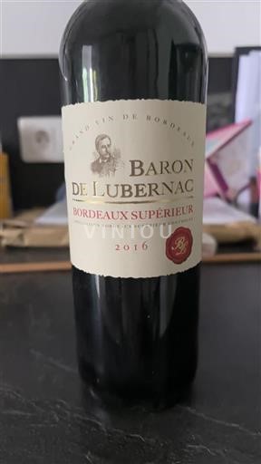 Bordeaux Bordeaux Supérieur Baron de Lubernac 2016