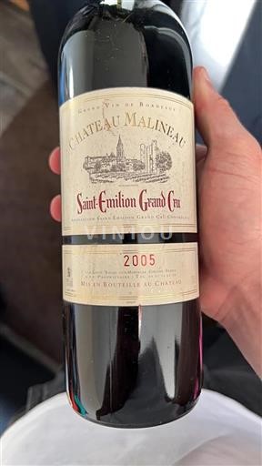 Bordeaux Saint-Émilion Grand Cru Grand Cru Malineau 2005