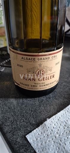 Elsass Alsace Grand Cru Grand Cru Jean Geiler Grand Cru Sommerberg 2020