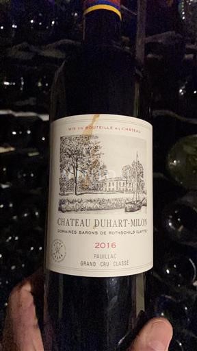 Bordeaux Pauillac Grand Cru Classé Duhart-Milon 2016