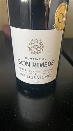 Valle del Rodano Ventoux Domaine Bon Remède Vieilles Vignes 2022