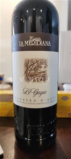 Piemonte Barbera d'Asti Tenuta La Meridiana Le Gagie Senza annata