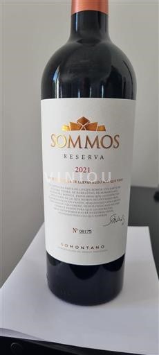 Aragon Somontano Sommos Reserva 2021