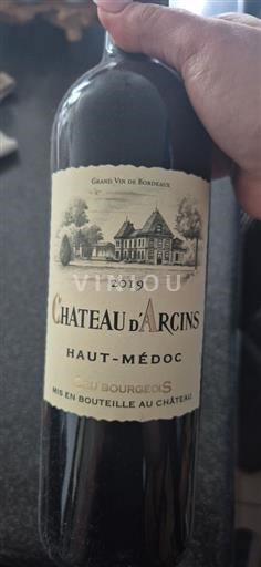 Burdeos Haut-Médoc Cru Bourgeois Château Arcins 2019