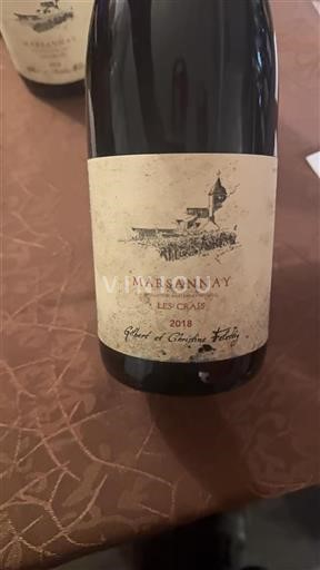 Bourgogne Marsannay Gilbert et Christine Felettig Les Crais 2018