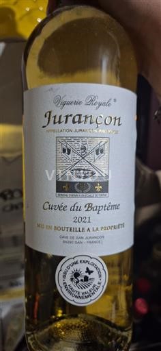 Sud-Ouest Jurançon Vignerie Royale du Baptême 2021