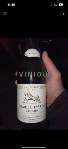 Bourgogne Premier Cru Domaine Christian Moreau Père & Fils Vaillon 2020