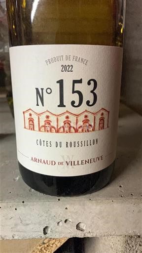Roussillon Côtes-du-Roussillon Arnaud de Villeneuve N° 153 2022