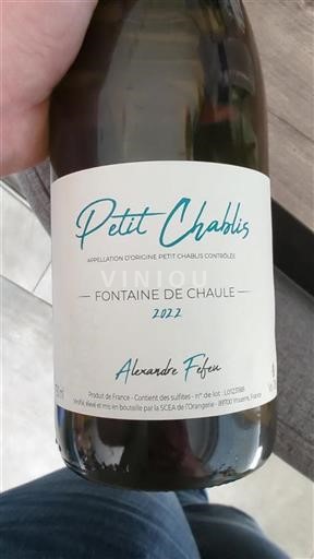 Borgoña Petit-chablis Alexandre Fefeu Fontaine de Chaule 2022