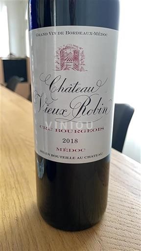 Bordeaux Médoc Cru Bourgeois Vieux Robin 2018