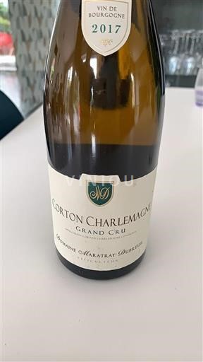 Vin Blanc sec Domaine Maratray-Dubreuil 2017 France Bourgogne Corton-charlemagne AOC Grand Cru