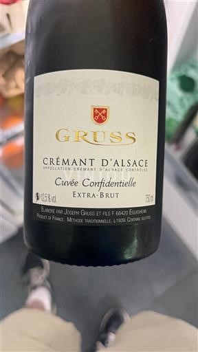 Alsasko Crémant d'Alsace Gruss Confidentielle 2024