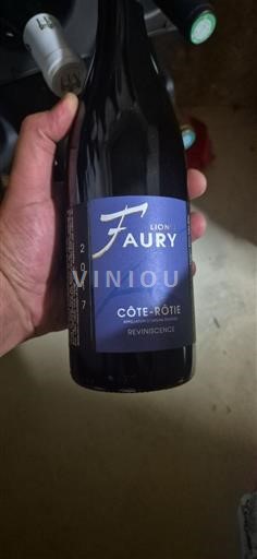 Valle del Rodano Côte-rôtie Lionel Faury Reviniscence 2017