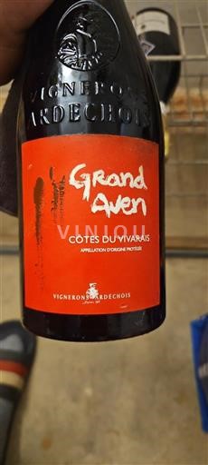 Valle del Rodano Côtes-du-Vivarais Vignerons Ardéchois Grand Aven 2019