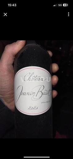 Bordeaux Castillon Côtes de Bordeaux Château Joanin Bécot 2021