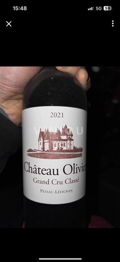 Bordeaux Pessac-Léognan Grand Cru Olivier 2021