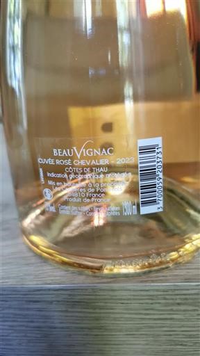 Languedoc et Roussillon Côtes de Thau Beauvignac Rosé Chevalier 2023