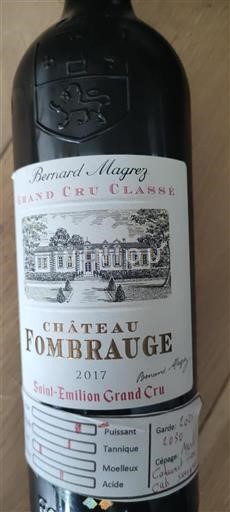 Bordeaux Saint-Émilion Grand Cru Grand Cru Château Fombrauge 2017