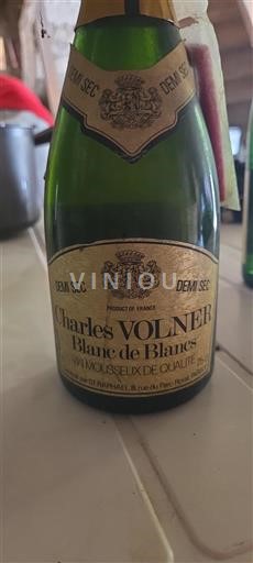 Vin Effervescent Blanc demi-sec Blanc de Blancs Charles Volner Non millésimé France Champagne
