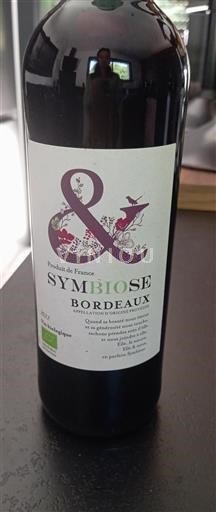 Vin Rouge sec Symbiose 2022 France Bordeaux