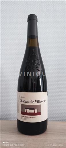 Loire Valley Saumur-Champigny Château Villeneuve 2011