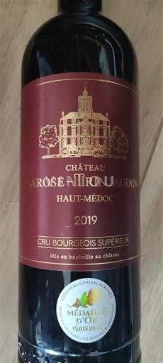 Burdeos Haut-Médoc Cru Bourgeois Supérieur Château Larose-Trintaudon 2019
