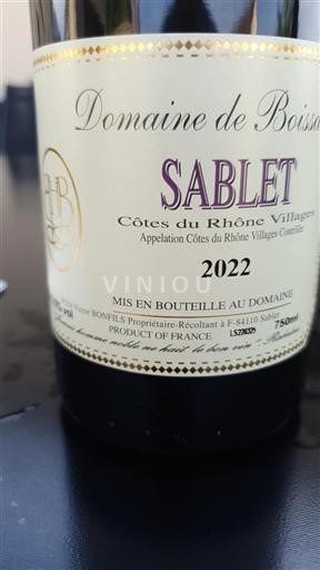 Valle del Rodano Côtes-du-rhône-villages Domaine Boissan Sablet 2022