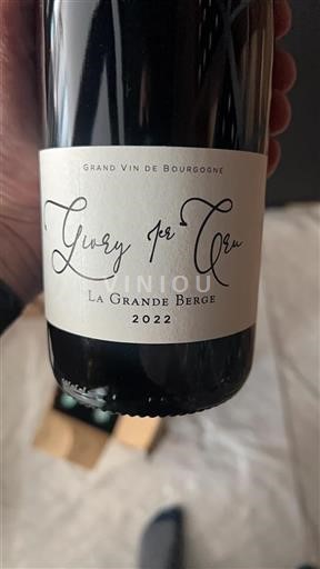 Bourgondië Givry Premier Cru Givry La Grande Berge 2022