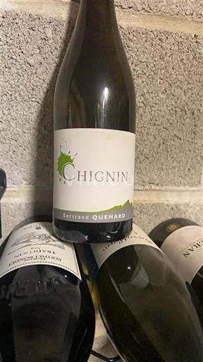 Vin Blanc sec Bertrand Quenard 2018 France Savoie et Bugey Chignin