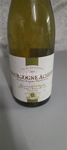 Burgundy Bourgogne Aligoté SCV Lugny l'Aurore 2017