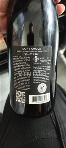 Beaujolais Saint-Amour Domaine Mont Verrier 2022