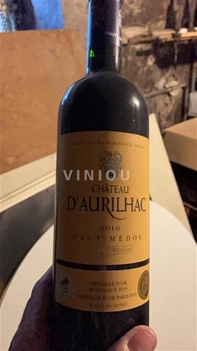 Bordeaux Haut-Médoc Cru Bourgeois Aurilhac 2016