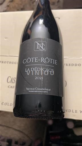 Rhônen laakso Côte-rôtie Nicolas Champagnieux La Dédicace 2021