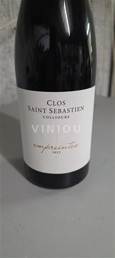 Roussillon Collioure Clos Saint Sébastien Empreintes 2023