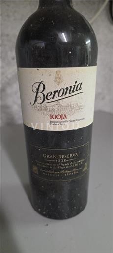 La Rioja Rioja Beronia Gran Reserva 2008