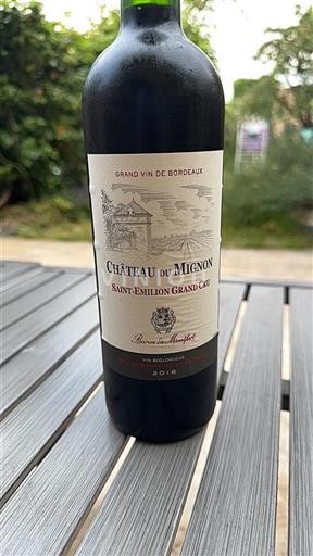 Bordeaux Saint-Émilion Grand Cru Mignon 2016