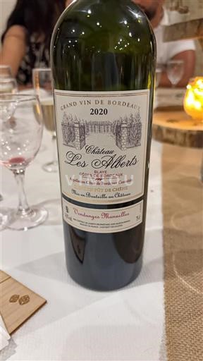 Bordeaux Blaye-Côtes-de-Bordeaux Château Les Alberts 2020