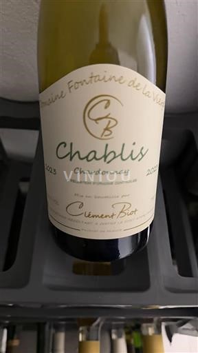 Bourgogne Chablis Domaine Fontaine de la Vierge 2023
