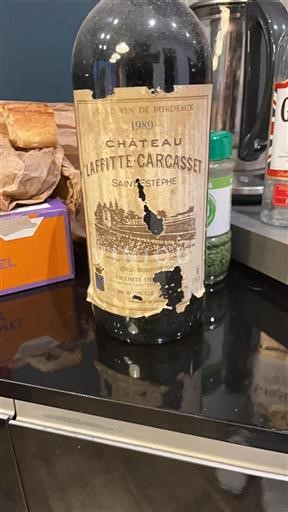 Bordeaux Saint-Estèphe Cru Bourgeois Laffitte-Carcasset 1989