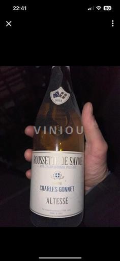 Vin Blanc sec Charles Gonnet 2023 France Savoie et Bugey Roussette-de-savoie