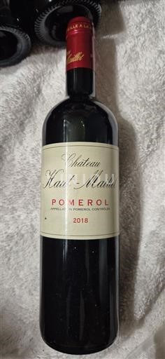 Bordeaux Pomerol Château Haut-Maillet 2018