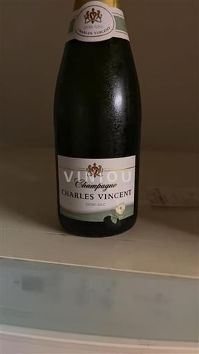 Vin Effervescent Rouge demi-sec Charles Vincent Non millésimé France Champagne