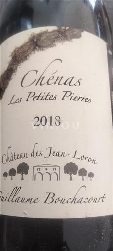 Beaujolais Chénas Château Des Jean-Loron Les Petites Pierres 2018