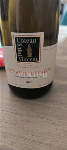 Valle della Loira Coteaux-du-Layon Coteau Saint Vincent Vieilles Vignes 2022