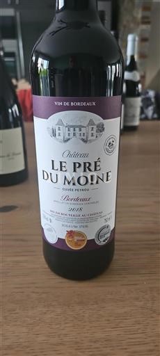 Burdeos Bordeaux Château Le Pré du Moine Peyrou 2018
