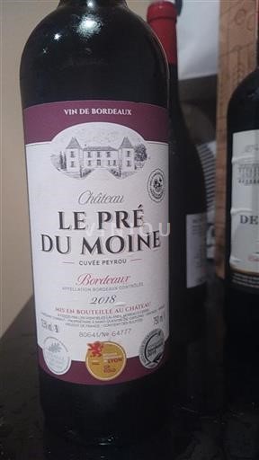 Bordeaux Château Le Pré du Moine Peyrou 2018