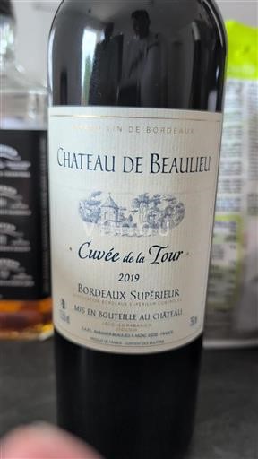 Bordeaux Bordeaux Supérieur Château Beaulieu de la Tour 2019