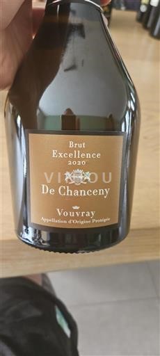 Vin Effervescent Blanc sec Excellence Chanceny 2020 France Vallée de la Loire Vouvray