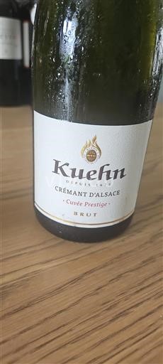 Elzas Crémant d'Alsace Kuehn Prestige Niet-geïntegreerd